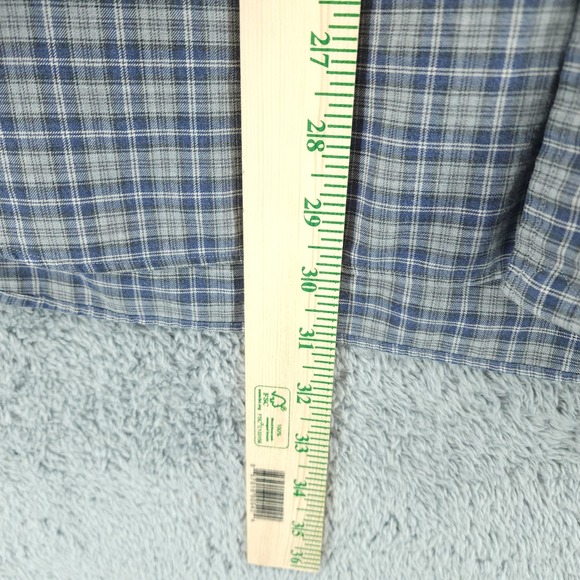 Polo Ralph Lauren Button Down Shirt Mens Large Gray Plaid Long Sleeve - Picture 9 of 11